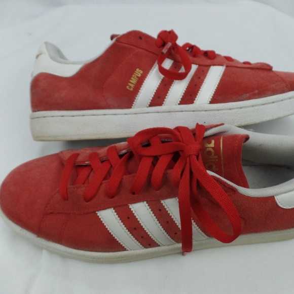 adidas campus red suede